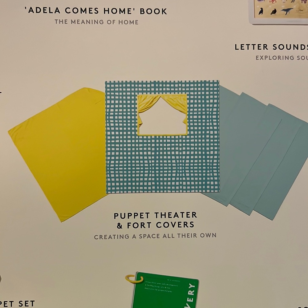 Lovevery Puppet Theater and Fort Covers and Easy Connect Fort Set